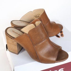HUSHPUPPIES | Block heel leather mule